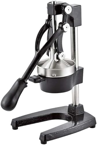 Manual Citrus Juicer Hand Press Juicer for Orange, Lemon, Lime, Grapefruit, and Pomegranate Fruit Juice (Black)