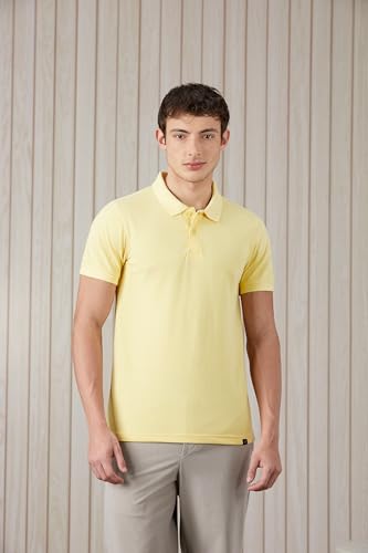 Image of Amazon Brand - Symbol Men's Cotton Rich Solid Polo Tshirt | Collar Tshirts | Half Sleeves | Plain-Regular Fit (Available in Plus Sizes and Combo Pack of 2)