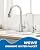 WEWE Drinking Water Faucet, Lead-Free Kitchen Water Filter Faucet for Reverse Osmosis or Water Filtration System, RO Faucet, Brushed Nickel