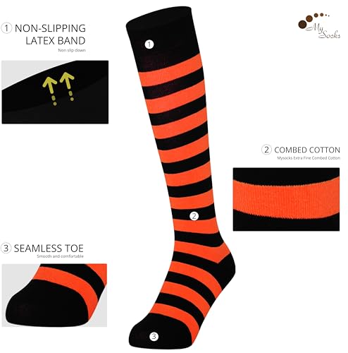 Mysocks Unisex Knee High Stripe Socks2