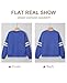 SELINK Womens Varsity Striped Oversized Sweatshirt Crewneck Long Sleeve Casual Fashion Pullover Top Fall Outfits Blue-M