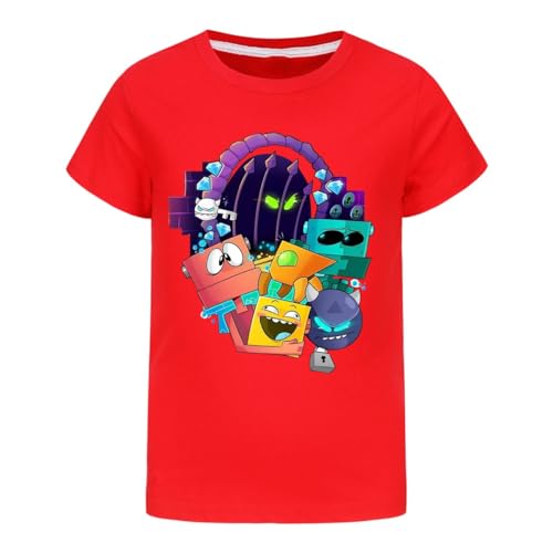 Camiseta de verão para meninos de 10 a 12 anos, geométrico, traço, camisetas para meninas, roupas pa