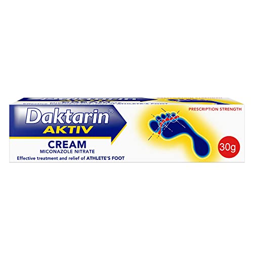Daktarin Aktiv Cream (1x 30g) Help Treat your Atheletes Foot with Fungus Foot Treatment Suitable for Cracked and Itchy Skin