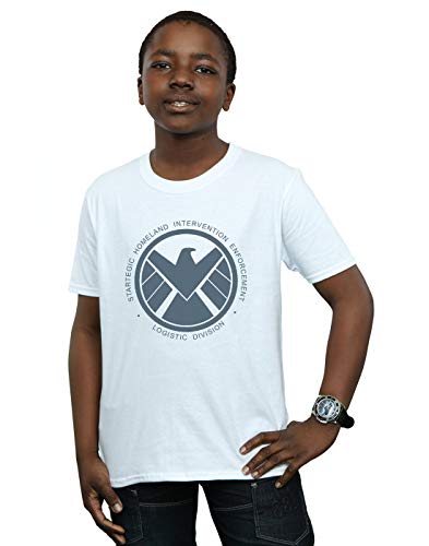 Marvel Boys Agents of Shield Logistics Division T-Shirt White 5-6 Years