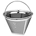 #4 wiederverwendbare Permanent-Kaffeefilter, 8 ~ 12 Tassen GröÃŸe 4, perfekte Passform für Cuisinart Ninja Hamilton Beach Kaffeemaschine, Cuisinart GTF Goldton Kaffeefilter