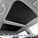 2PCS Car Sunroof Sunshade, Car Roof Cover, Foldable UV Reflector Reflective Covers Block UV Rays Glare, Car Interior Accessories Fit for Mini Cooper, Clubman & Countryman R56 (Black)