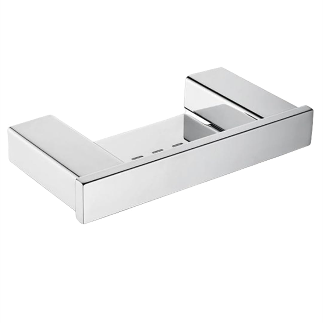 Distributeur de Savon avec Porte-Savon en Verre Suspendu Métal Doré
