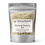 SavorSatch Ground Savory – 4 oz Resealable Stand-Up Pouch | Aromatic Culinary Herb for Cooking, Seasoning & Spice Blends