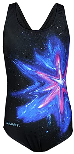 Aquarti Mädchen Badeanzug – Chlorresistenter Sport Badeanzug Mädchen...