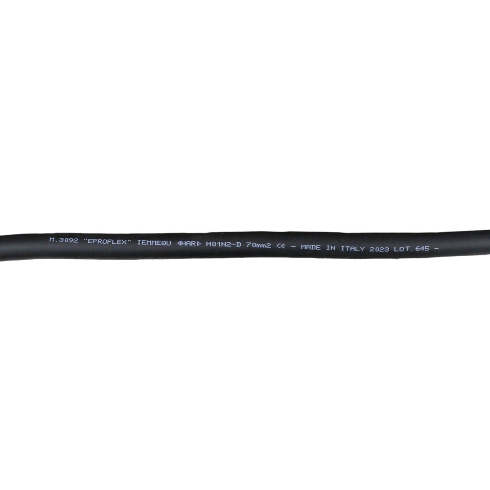 Kabel masowy kabel spawalniczy 10, 16, 25, 35, 50, 70 qmm HAR H01N2-D (4 m) 200 A lub 400 A zacisk masowy, rozmiar: 70 mm² trzpień 13 mm