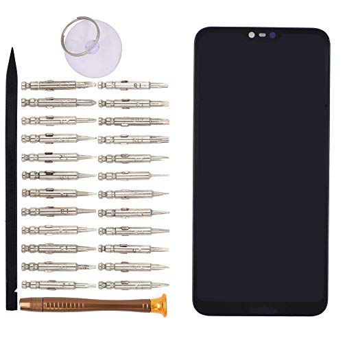 Image of LCD Screen Display Digitizer Touch Panel Without Frame Screen Replacement for Nokia 6.1 Plus Nokia X6(Black)