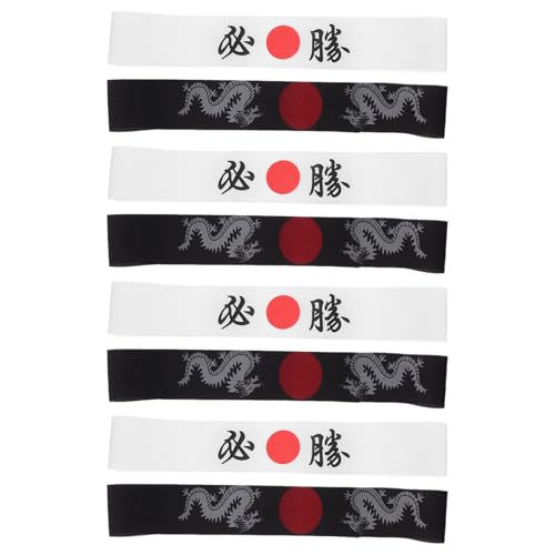 Banda hachimaki de algodón ajustable para cabeza pack de 8 cintas deportivas de tela