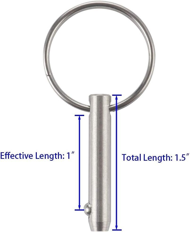 4 T316 Stainless Steel Quick Release Pin 1/4
