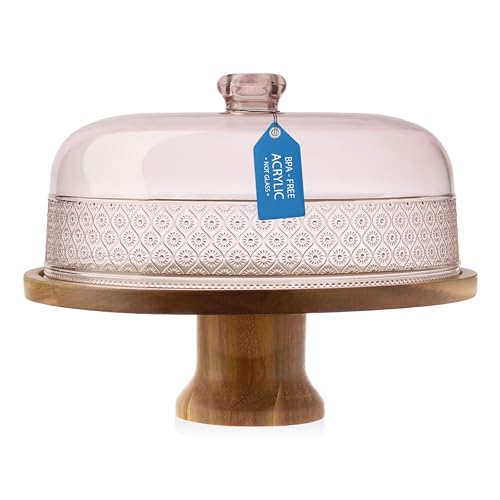 Godinger Cake Stand, Footed Cake Plate with Dome...