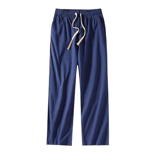 Pantalon d'été décontracté en lin WOLONG pour vos terrasses