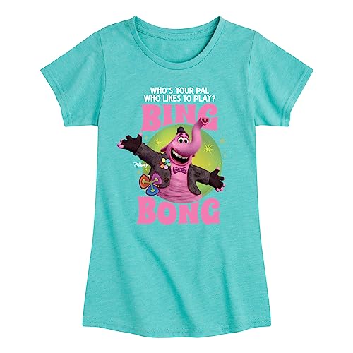 Disney Inside Out - Your Friend Bing Bong - Toddler and Youth Girls Short Sleeve Graphic T-Shirt