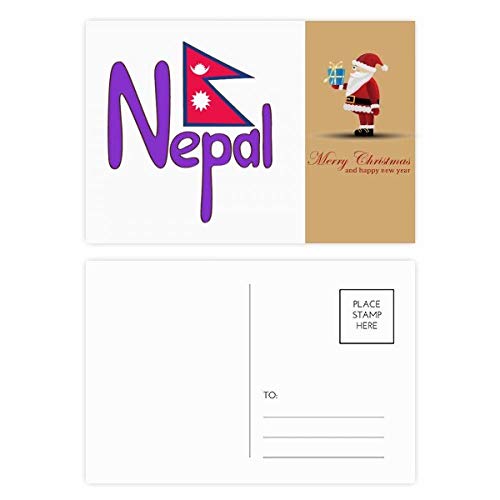Cartes postales drapeau du Népal (lot de 20) pour éviter les pannes d'idées cadeaux