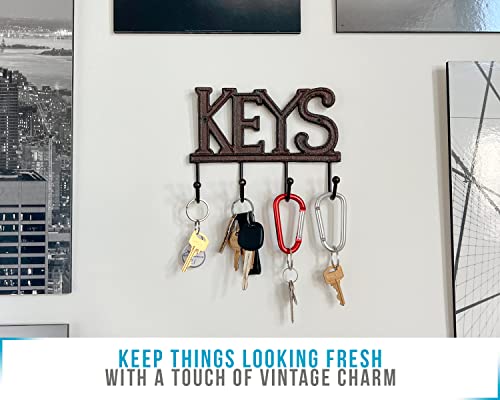 image for Comfify Key Holder for Wall “Keys Decorative Farmhouse Rustic Wall M