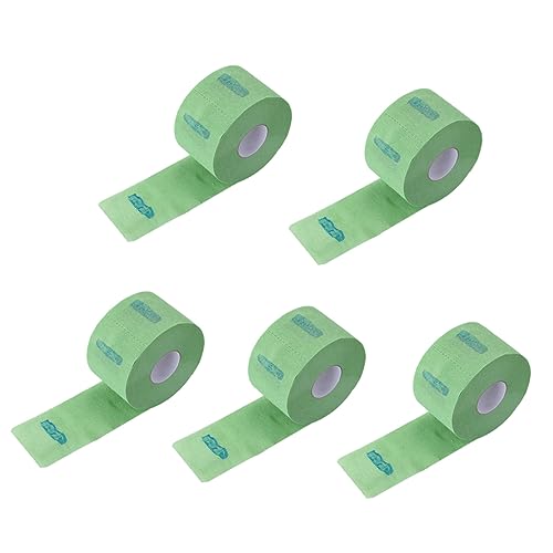 ERINGOGO 5ボリューム使い捨てネックペーパー ネックストリップ ヘアカット用カラーペーパー 無臭 紙素材 サロン 理髪店 自宅対応