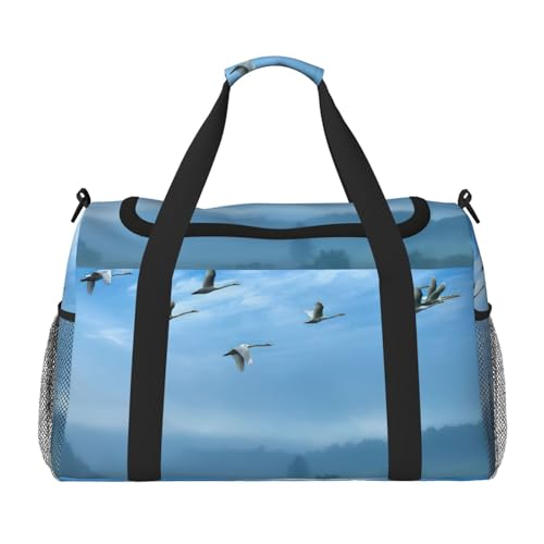 Sac à main de travail oiseaux volant grand sac cabas fourre-tout