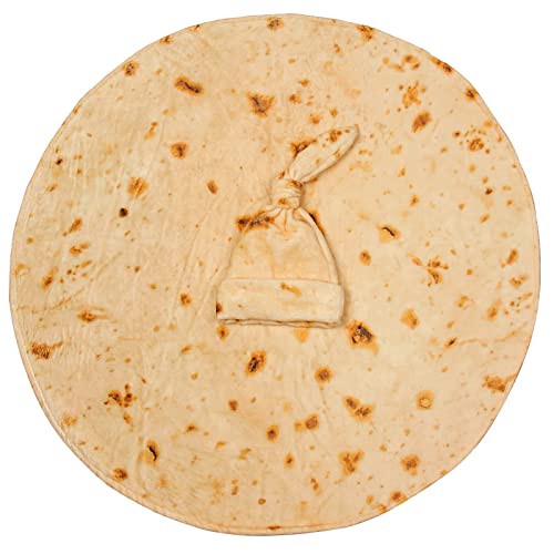 Newborn Baby Wrap Burrito Swaddle Blanket Tortilla Baby Blanket And Hat 34 Inch Soft Flannel Baby Burritos Safe Shower Blanket #TOP1