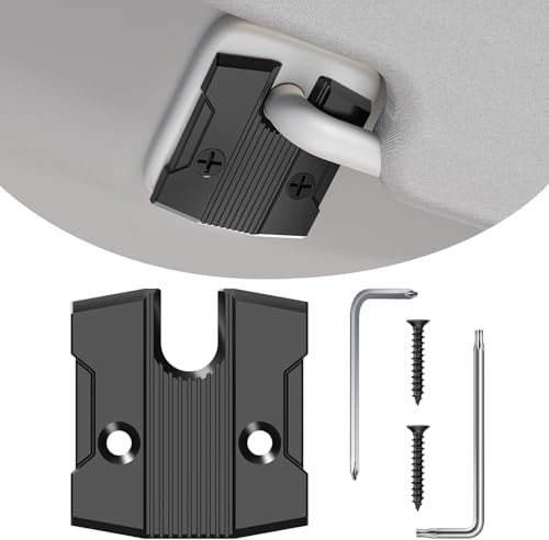 Image of 1 Pack Sun Visor Repair Kit Compatible with Dodge RAM 1500 Trucks 2019-2026, Aluminum Black Car Sun Visor Repair Kit, Dodge Ram 1500 Accessories