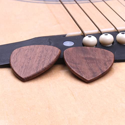 Sunydog 2pcs Bois Guitare médiator pour Guitare Acoustique ukulélé Noir Bois de Noyer - Les Beatles, Paul McCartney, John Lennon, RIngo Starr, George Harrison Sunydog 2pcs Bois Guitare médiator pour Guitare Acoustique ukulélé Noir Bois de Noyer – Image 6