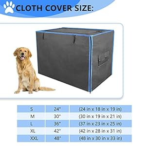 Double Door Dog Crate Cover 600d Oxford Kennel Kennel Covers with Waterproof Windproof Breathable Mesh Storage Pocket 48 Inch Cage Covers for Cat Large Dog Cucciolini Doodles Double door dog crate cover 600d oxford kennel kennel covers with waterproof windproof breathable mesh storage pocket 48 inch cage covers for cat large dog cucciolini doodles
