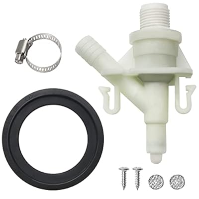 Upgraded 385311641 RV Water Valve 385311658 Flush Ball Seal for Pedal Flush Valve Toilet - RV Toilet Valve Fit for Sealand Toilets 300, 310, 311, 320, 321 RV Toilets& Marine Toilet Flush Valve