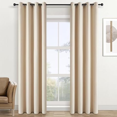 Topfinel Rideau Occultant Beige 140x240 cm Cover