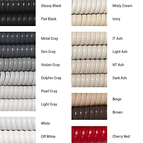 Coiled Telephone Handset Cord For Use With Pbx Phone Systems, Voip Telephones - 12 Ft Uncoiled, Rj22, 1.5 Inch Lead On Both Ends, Dolphin Gray #TOP6