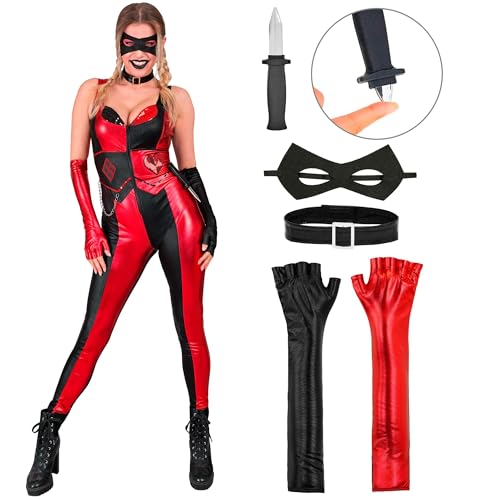 Costume Evil Harlequin WIDMANN MILANO combinaison clown d'horreur - 2