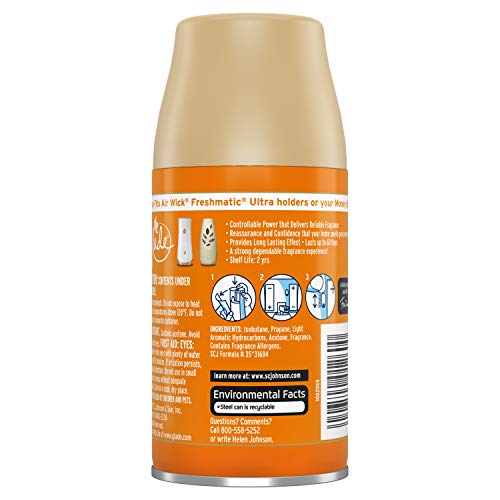 Glade Automatic Spray Refill 1 Ct, Toasty Pumpkin Spice, 6.2 Oz. Total, Air Freshener #TOP1