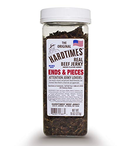 Hard Times 16oz Jar Ends and Pieces Real Beef Jerky Shredded Chew Style