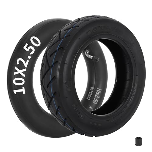 Image of RUTU 10 x 2.50 Tire and Inner Tube Set, 10 Inch Tire and Tube Replacement