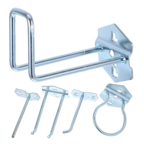 Anneome Pegboard Hooks Set Tool Pegboard Accessories Metal Cabinet Hooks for Hanging Tools Easy to Install Organize Your Workspace