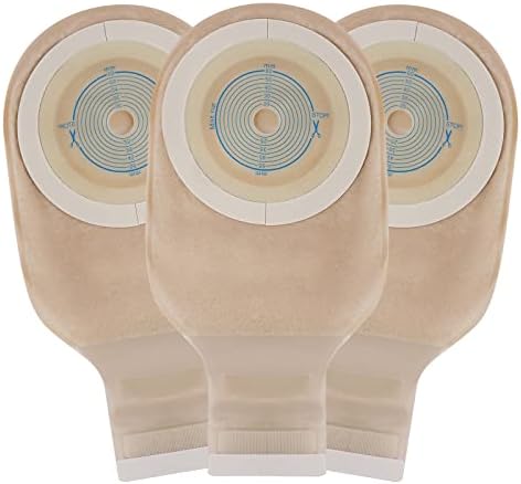 20 PCS Colostomy Bags Rainlotus One Piece Ostomy Bag,Ostomy Drainable Pouch for Ileostomy Stoma Care, Cut to Fit.