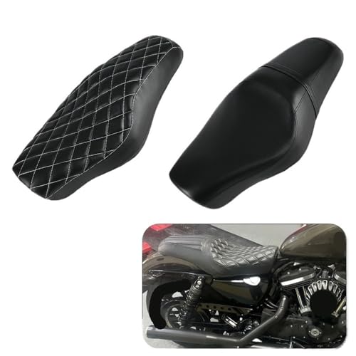 Asiento doble para Sportster SuperLow acabado premium texturizado 2