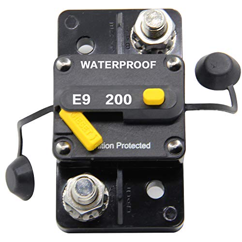 ZOOKOTO 50 Amp Circuit Breaker - Manual Reset Waterproof For Marine, ATV, RV, 12V-48VDC, Ignition Protected