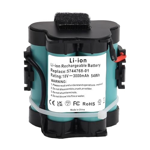 Easekent 3000mAh 18V Ersatzakku Li-Ion für Gardena R38Li R40Li R45Li R50Li R70Li R80Li Husqvarna Automower 105 305 308 Flymo 1200R McCulloch Rob R600 R800 R1000 Ersetzt 5744768-01
