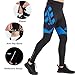 Cycling Leggings Fleece Pants Winter Men Bike Padded Thermal Warm Up Tights for Bicycle US M Blue