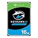 Produktbild Seagate SkyHawk AI 16 TB Festplatte intern für Video mit bis zu 64 Kameras, 8, 9 cm (3, 5 Zoll), 256 MB Cache, SATA 6 GB/S, Silber, FFP (Frustfreie Verpackung); Modell: ST16000VEZ00 (ST16000VE000)