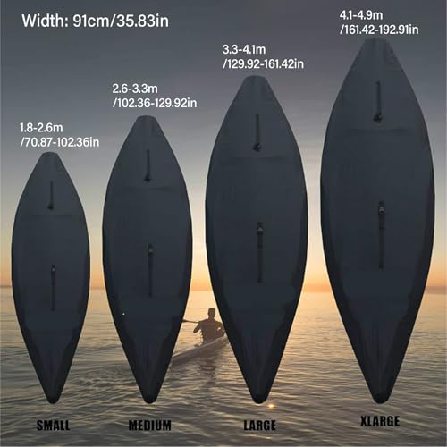 Housse de kayak 210D imperméable extérieure et intérieure ajustée 15-40 cm - 6