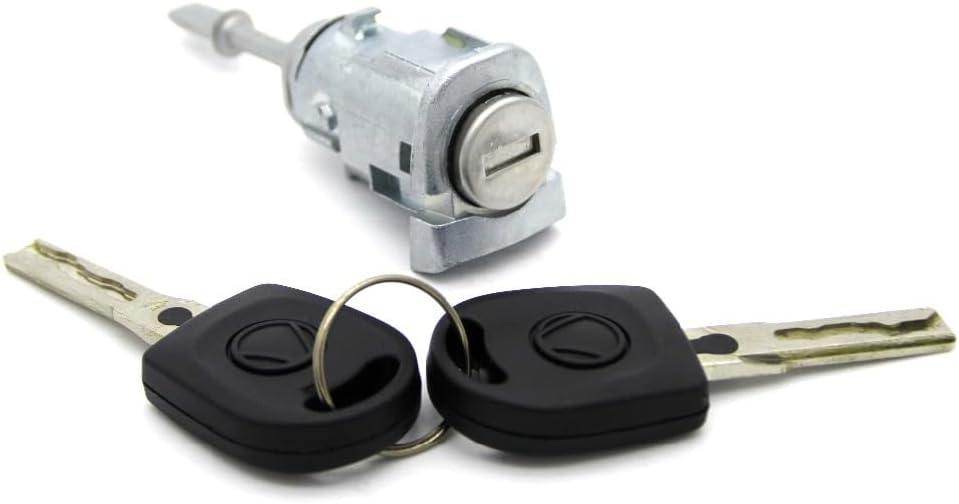 Left Door Lock Barrel Cylinder with 2 Keys for Vw for Passat for Seat Toledo Leon Arosa Lupo 3B0837167 Car Door Lock