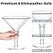SAIAOKJ 48oz Giant Martini Glass Plastic Large Martini Glasses For Centerpieces Perfect For Martini Party Decorations Gifts & A Tini Bit Older Birthday(1pcs)