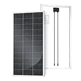 RICH SOLAR 150 Watt 12 Volt 18BB Cell Monocrystalline Solar Panel High Efficiency Solar Module Charge Battery for RV Marine Boat Off Grid