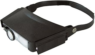 FOMIYES Led Light Magnifier Head Glasses Headband Magnifier with Lights Headwear