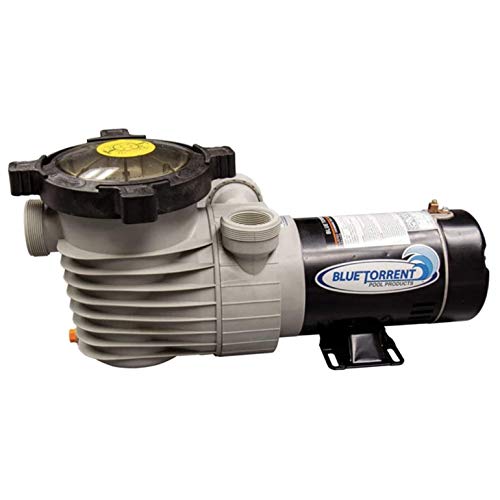 1 HP Single Speed Dual Port Flow-Force Replacement Pump for Above Ground Pools with On/Off Switch and Universal Fitting Kit