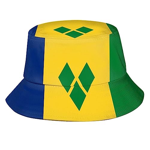 Image of Flag Bucket Hat Fashion Fisherman Hat Cute Flag Bucket Hats Sun Hat for Women Men