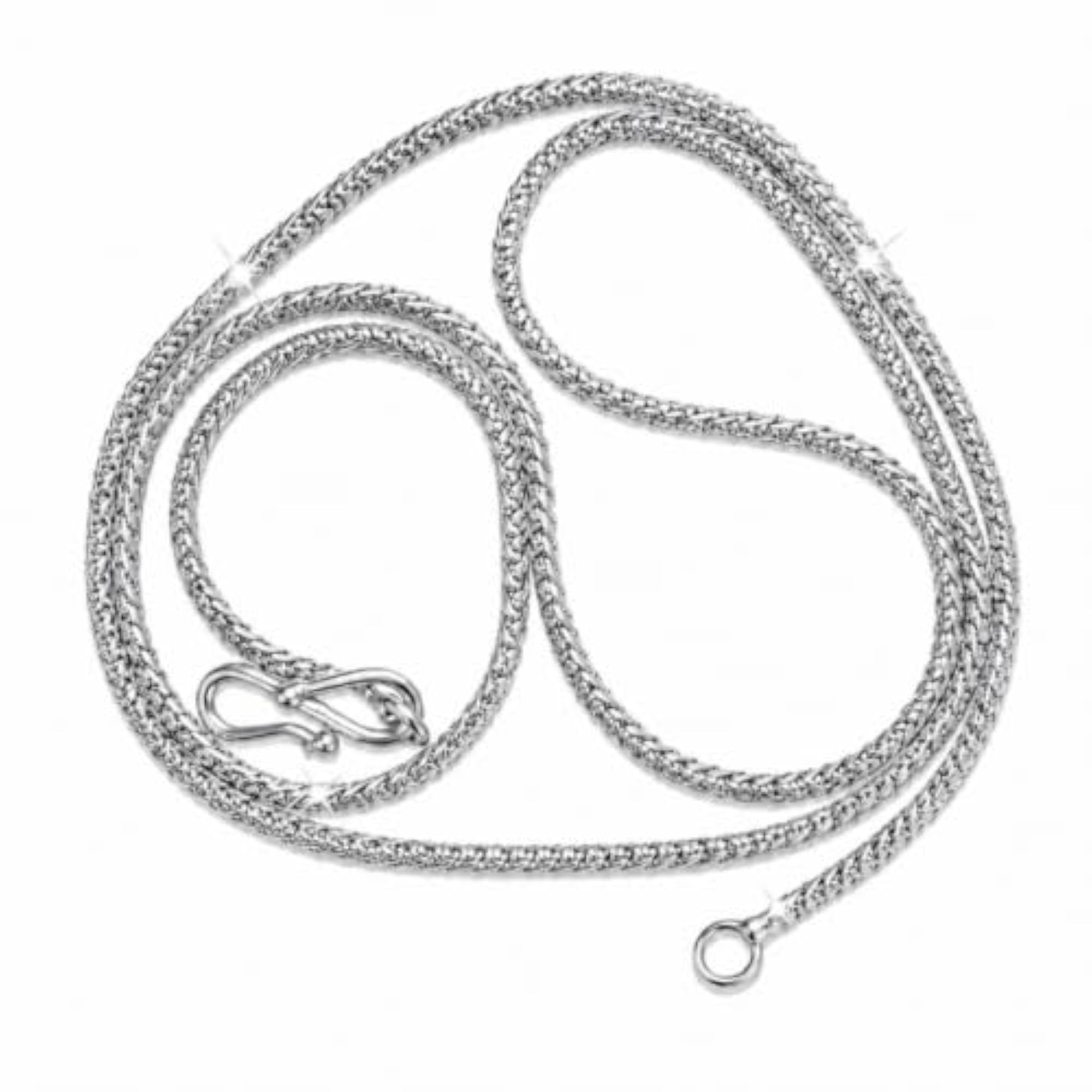 Brass Chain Silver Plated for Men and Women